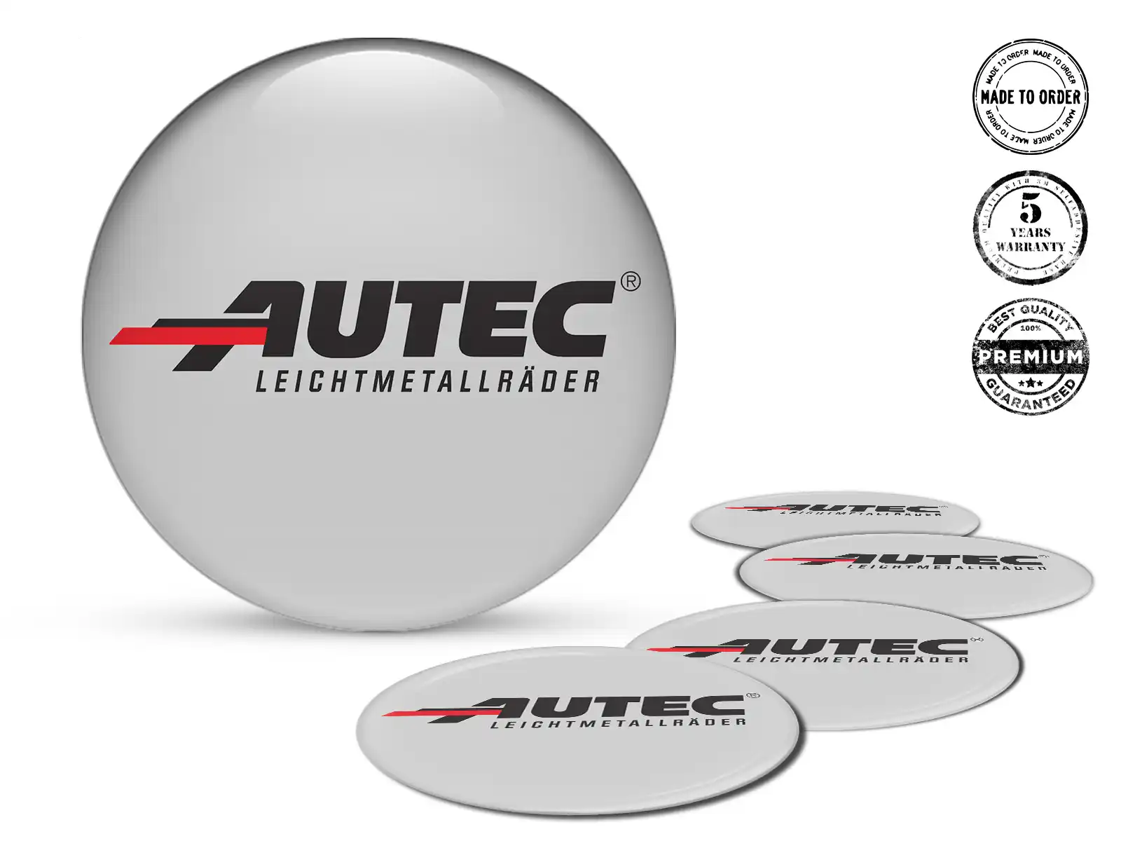 Autec Radaufkleber Logo Harzgewölbtes Design